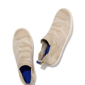 Rothy's Chelsea Boots High Top Sneakers in Sand Camo